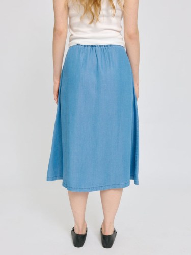 Tence Mid Skirt dk blue wash1